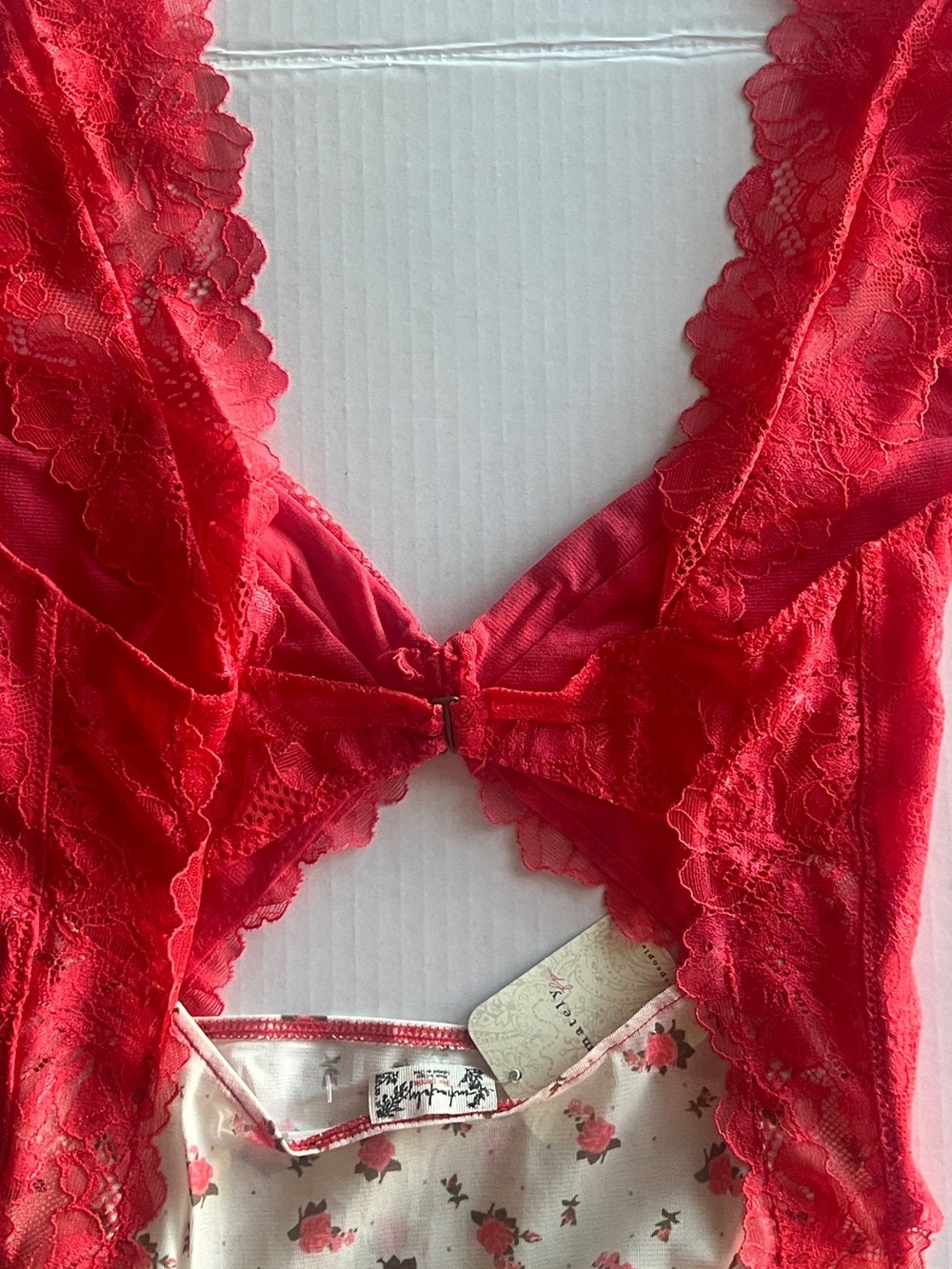 NWT Free People Suddenly Fine Floral Lace Maxi Slip Dress Nightgown Tea Combo XS - Picture 7 of 16